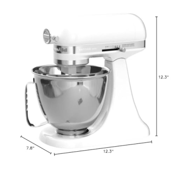 KitchenAid Artisan Mini 3.5QT Stand Mixer White KSM3316X