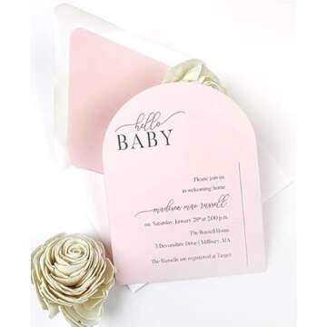 Wedding White Arch Shaped Card - A7 Gmund Colors Matt 5 x 7 111C, 25 Pack