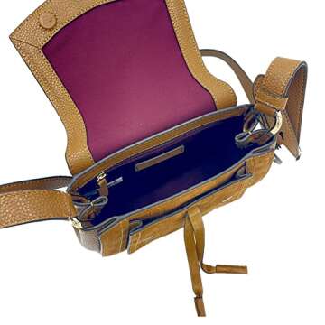 Marc Jacobs Leather Croc-Embossed Saddle Bag for Women