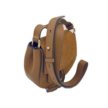 Marc Jacobs Leather Croc-Embossed Saddle Bag for Women