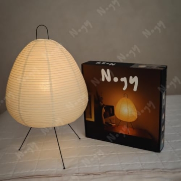 Dimmable Japanese Paper Lamp for Cozy Elegance