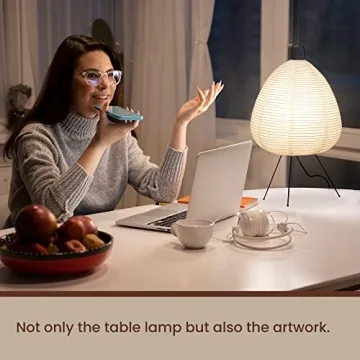 Dimmable Japanese Paper Lamp for Cozy Elegance