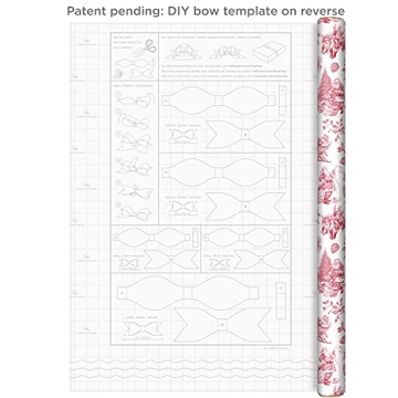 Elegant Hallmark Holiday Wrapping Paper Set with DIY Bows