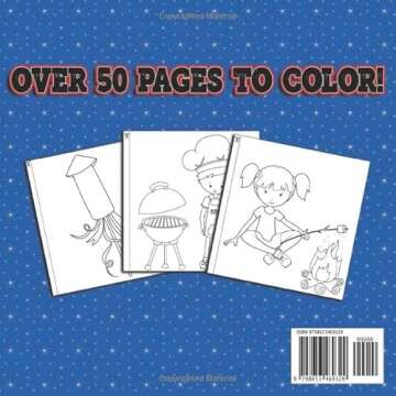 Happy 4th of July Coloring Book For Kids Ages 2-4: A Fun Patriotic Coloring Book