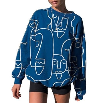 Women Y2K Graphic Butterfly Print Sweatshirt for Casual Style