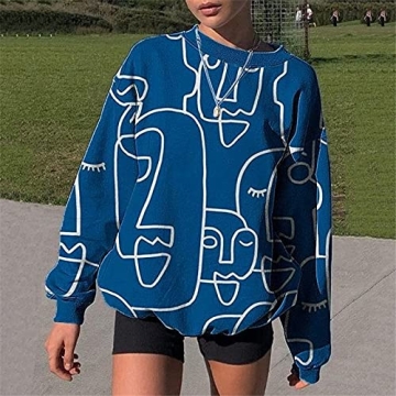 Women Y2K Graphic Butterfly Print Sweatshirt for Casual Style