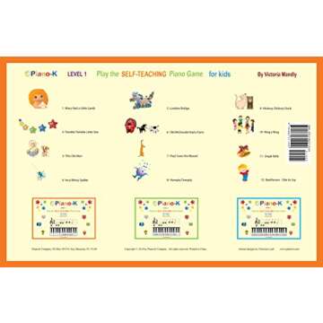 Play the Self-Teaching Piano Game for Kids. Level 1. Piano-K.