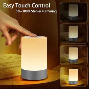 G Keni Nursery Night Light - Portable Touch LED Lamp