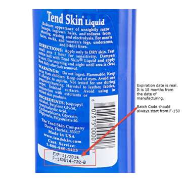 Tend Skin Razor Bump Post Shaving Solution for Women and Men, 8 Ounce, Blue