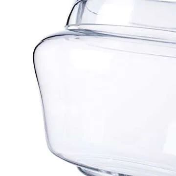 Diamond Star Glass Apothecary Jars with Lids for Candy Buffet - Apothecary Jars for Bathroom, Candy Bar, Kitchen, (Height: 11" Body: 6.5")
