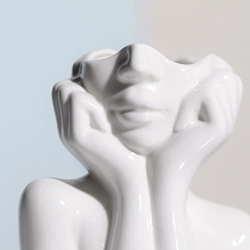 Elegant BrownLove Ceramic Face Vase for Home Decor