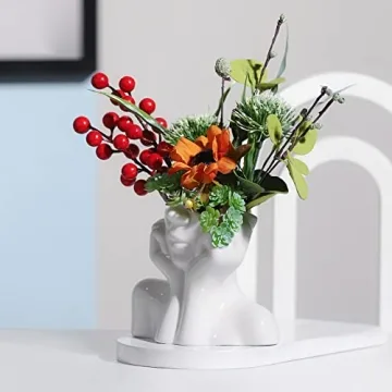 Elegant BrownLove Ceramic Face Vase for Home Decor