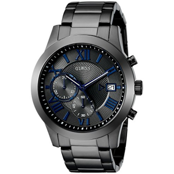 GUESS Gunmetal Chronograph Bracelet Watch - Date Functionality