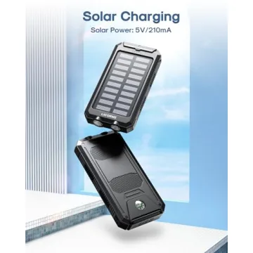 Power Bank Solar Charger - 30,000mAh Fast Charging, Dual USB