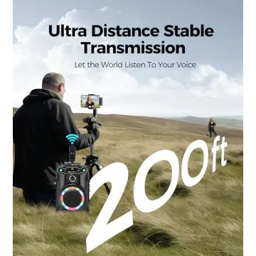 MAILANGSHI Dual Wireless Microphone System with 50H Battery