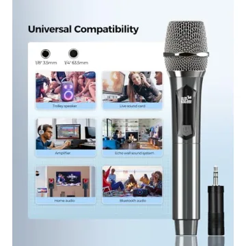 MAILANGSHI Dual Wireless Microphone System with 50H Battery