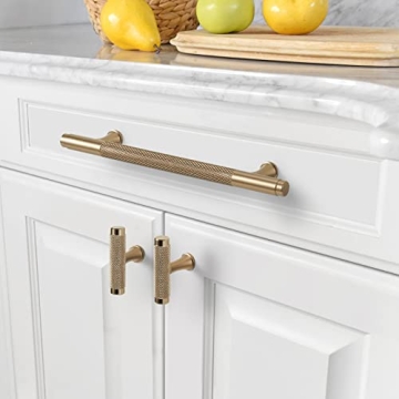 Asidrama 5 Inch Champagne Bronze Cabinet Handles - 6 Pack