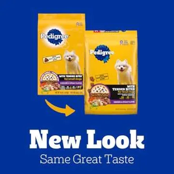 Pedigree with Tender Bites for Small Dogs Adult Dry Dog Food, Chicken and Steak Flavor, 14 lb. Bag