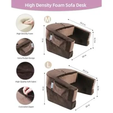 Weighted Idea Gaming Pillow - Reading Pillow for Lap with Removable Velvety Cover, Petite Adults, 145-185lbs Laptop Pillow Lap Desk Pillow for Reading, Working, Crocheting in Bed Couch