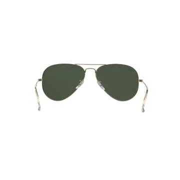 Ray-Ban RB3025 Metal Aviator Sunglasses + Vision Group Accessories Bundle (Arista/Crystal Green, 55),unisex-adult