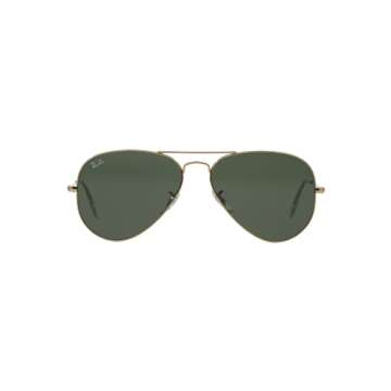 Ray-Ban RB3025 Metal Aviator Sunglasses + Vision Group Accessories Bundle (Arista/Crystal Green, 55),unisex-adult