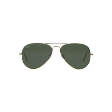 Ray-Ban RB3025 Metal Aviator Sunglasses + Vision Group Accessories Bundle (Arista/Crystal Green, 55),unisex-adult