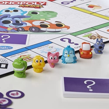 Monopoly Junior Board Game for Kids Ages 4+ 2-Sided Gameboard