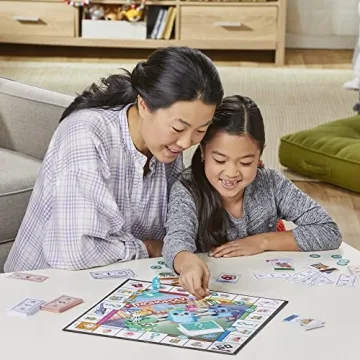 Monopoly Junior Board Game for Kids Ages 4+ 2-Sided Gameboard