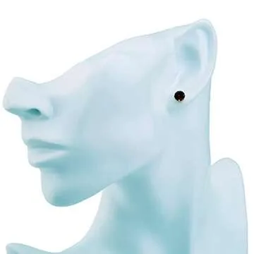 Evil Eye Earrings Red Rhinestone Dangle Drop Studs