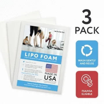 IMPRESA Liposuction Foam Pads - 3 Pack for Post-Surgery Care