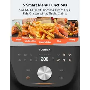 Toshiba 7.7QT Family Air Fryer with Menu-IQ Technology