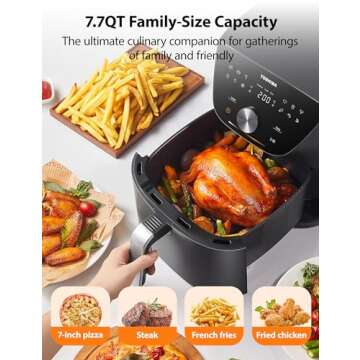 Toshiba 7.7QT Family Air Fryer with Menu-IQ Technology