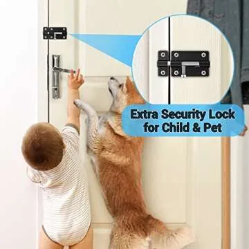 Durable Slide Lock Latch - Keyless Entry Security