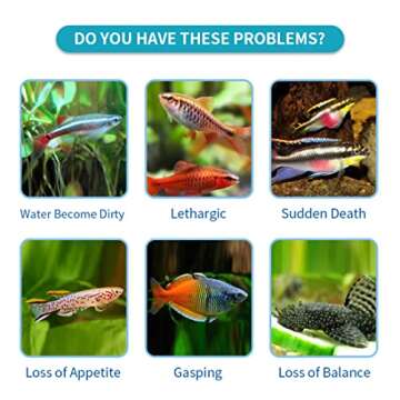 PULACO 6 in 1 Aquarium Test Strips for Healthy Fish Tanks