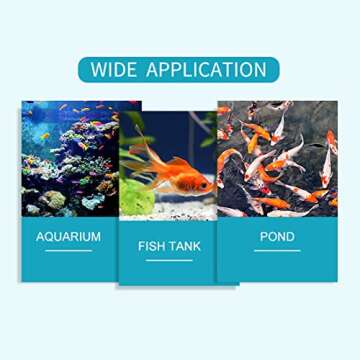 PULACO 6 in 1 Aquarium Test Strips for Healthy Fish Tanks