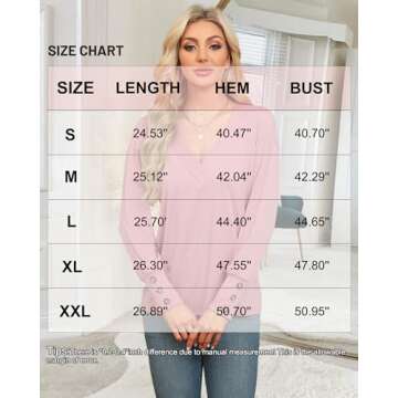 EyMuse Cute Basic Tops t-Shirts Long Sleeve V Neck Tees Womens Fashion Comfy Lightweight Soft Casual Fall Blouses,Watermelon Red,XL