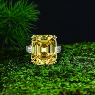 AINUOSHI Engagement Ring for Women - Luxurious 9 Carat CZ