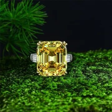 AINUOSHI Engagement Ring for Women - Luxurious 9 Carat CZ