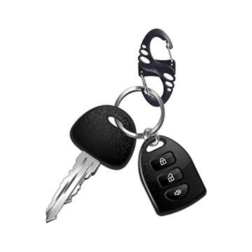 30pcs Small Plastic Carabiner Clips Dual Gate S Binder Carabiner (1.96in) - Lightweight, Durable, Multi-Purpose and Easy to Carry