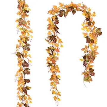 DearHouse Fall Maple Leaf Garland for Home & Events
