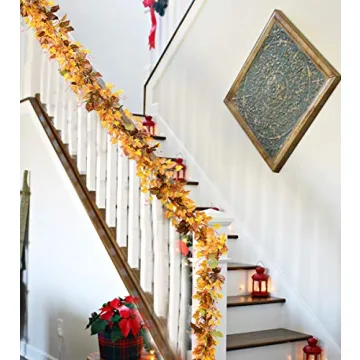 DearHouse Fall Maple Leaf Garland for Home & Events