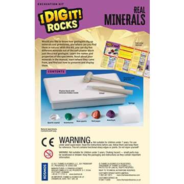 Thames & Kosmos I Dig It! Rocks - Real Minerals Excavation Kit | Science Kit | Dig Up Real Mineral S...