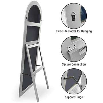 OGCAU Full Length Mirror with Arched Top - Stylish & Safe