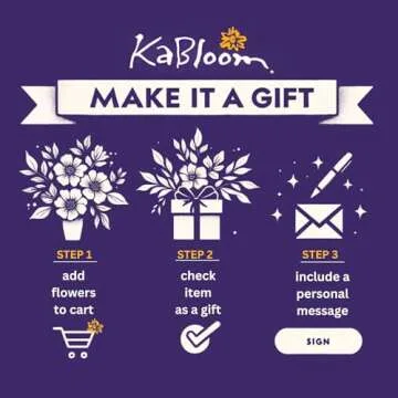 KaBloom Easter Collection 15 Blue Hydrangeas - Fresh Gift Idea