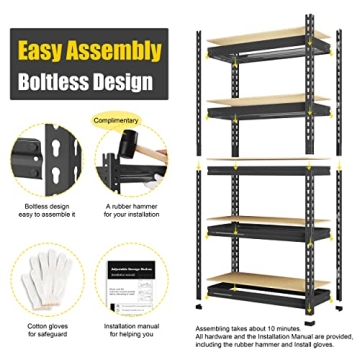 Heavy Duty Adjustable Storage Shelves for Home and Office