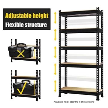 Heavy Duty Adjustable Storage Shelves for Home and Office