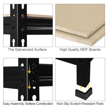 Heavy Duty Adjustable Storage Shelves for Home and Office