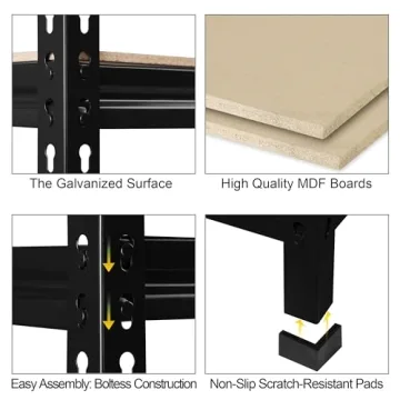 Heavy Duty Adjustable Storage Shelves for Home and Office