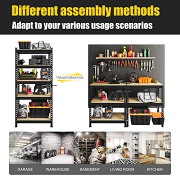 Heavy Duty Adjustable Storage Shelves for Home and Office