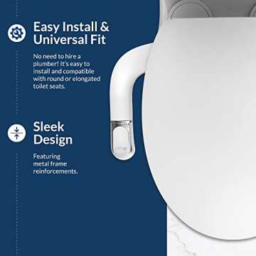 Bio Bidet SlimTwist Non Electric Toilet Bidet Attachment